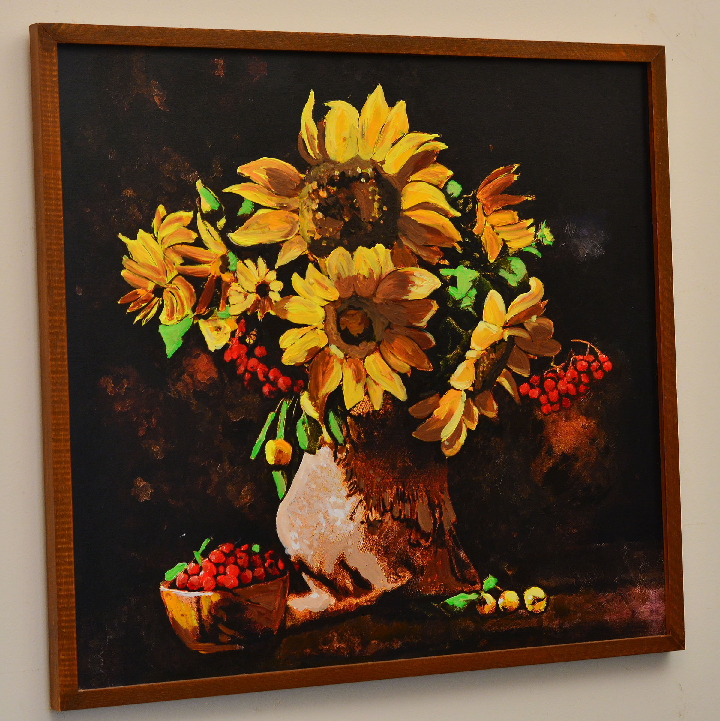 DAF038 Yellow flowers in Vase